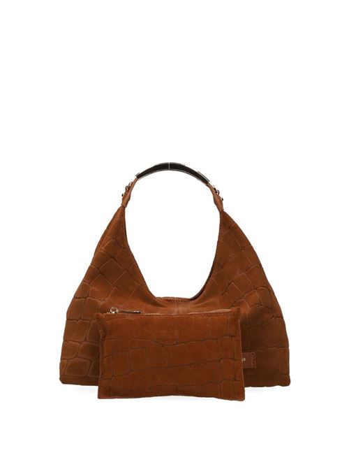ellisse croco suede MY BEST BAG FIRENZE | F2-MYB-3032L-S02COGNAC